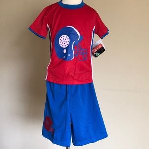 Boys 2 Piece Matching Set Sz 4 Shirt & Shorts NWT